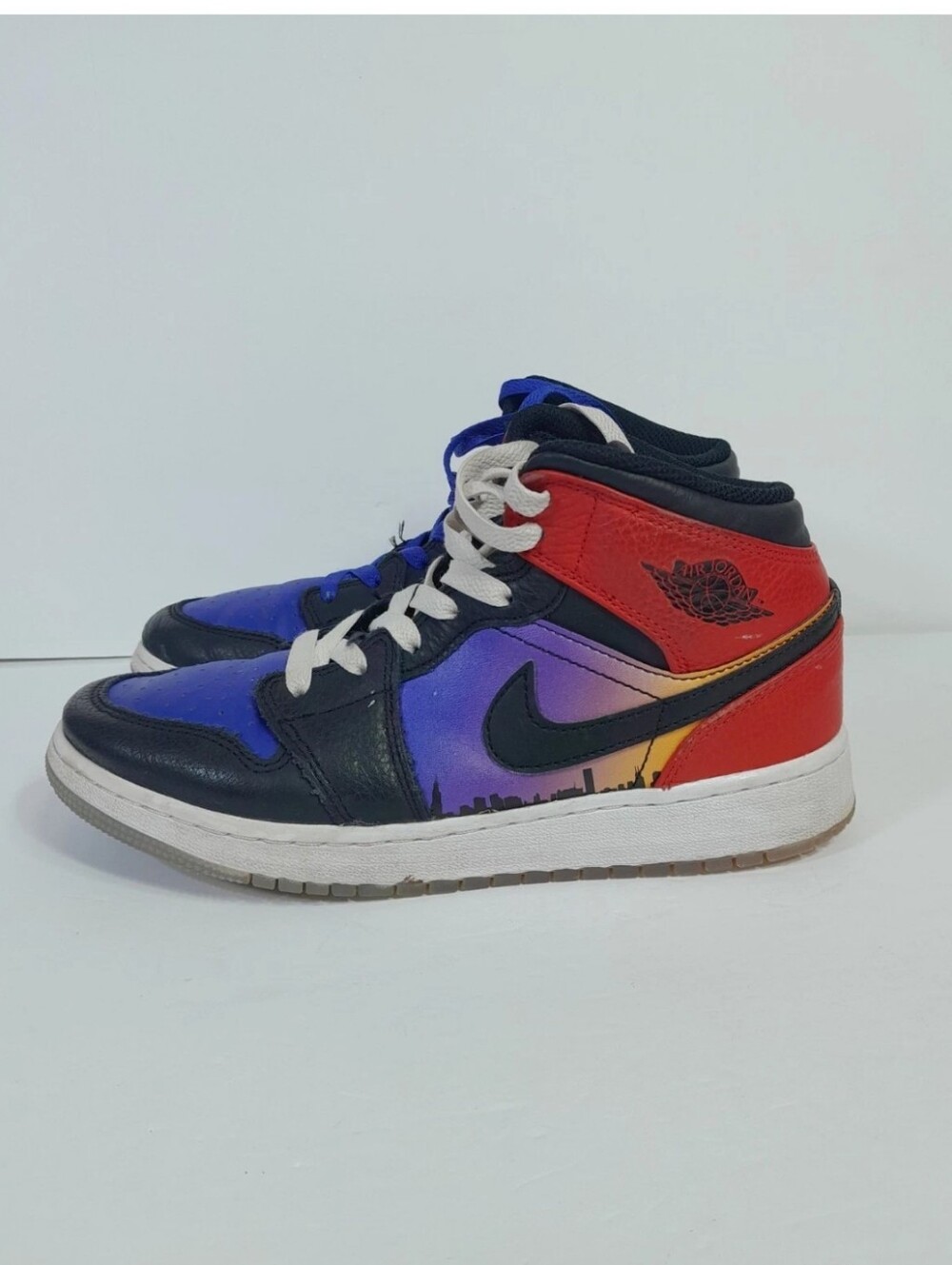 Air Jordan 1 Mid SE Skyline S Youth SZ 5 Y Multicolor NO INSOLES /  FIT WMN 6.5